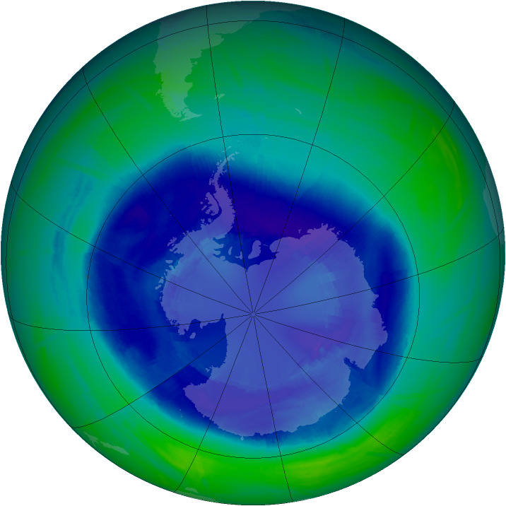 Ozone Map 2008-09-07